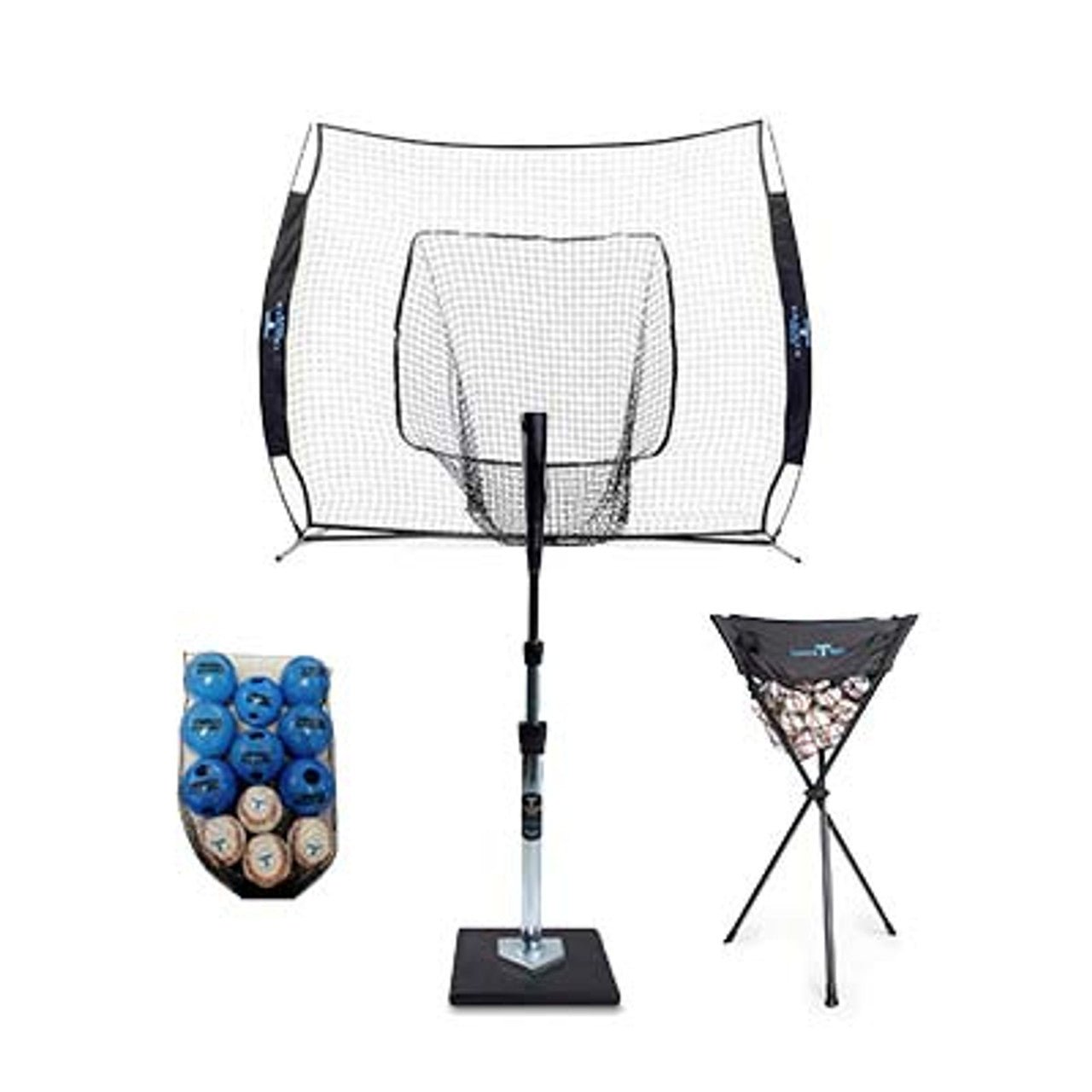 Best Baseball Training Bundle - Original Tanner Tee & Accessories for Hitting Practice | Perfect for Youth & Adult Baseball Players | Improve Swing & Batting Skills at Home or Field