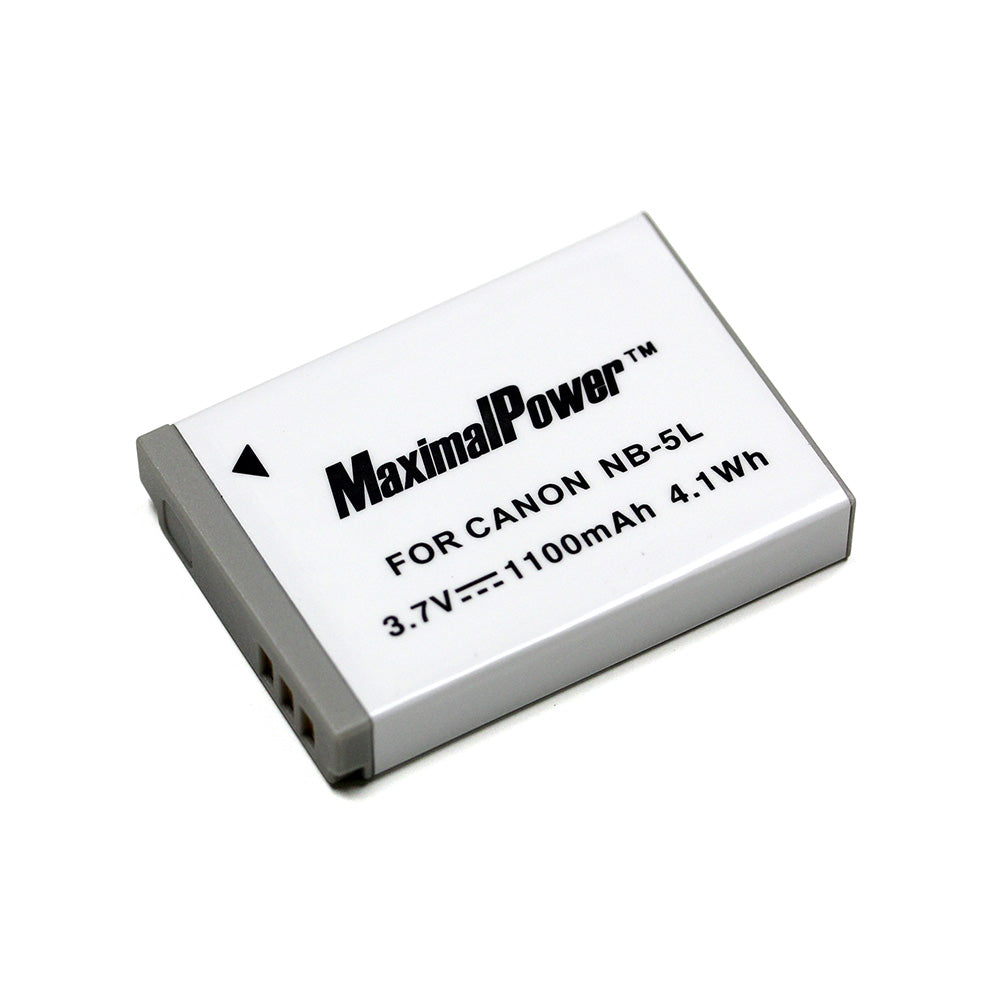 Original Canon NB-5L 1100mAh Replacement Battery for PowerShot ELPH SD790 SD800 SD850 SD870 IS Digital Cameras - Perfect for Travel Photography & Daily Shooting