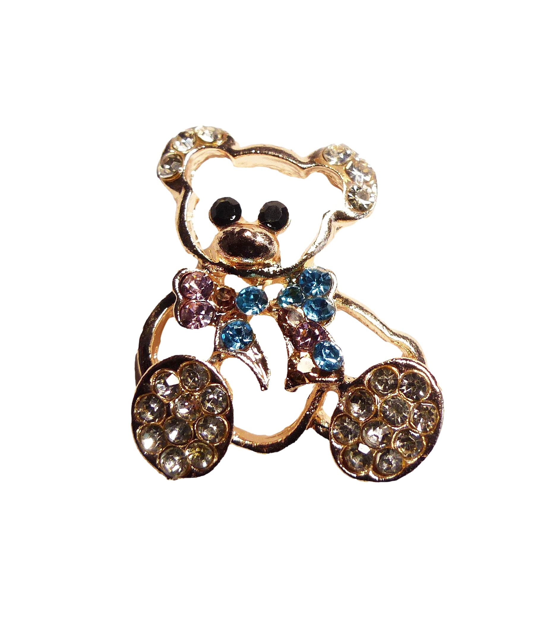Sparkling Rose Gold Crystal Teddy Bear with Diamante Rhinestone Embellishment - Perfect for Birthday Gifts, Wedding Decorations & Luxury Home Accessories