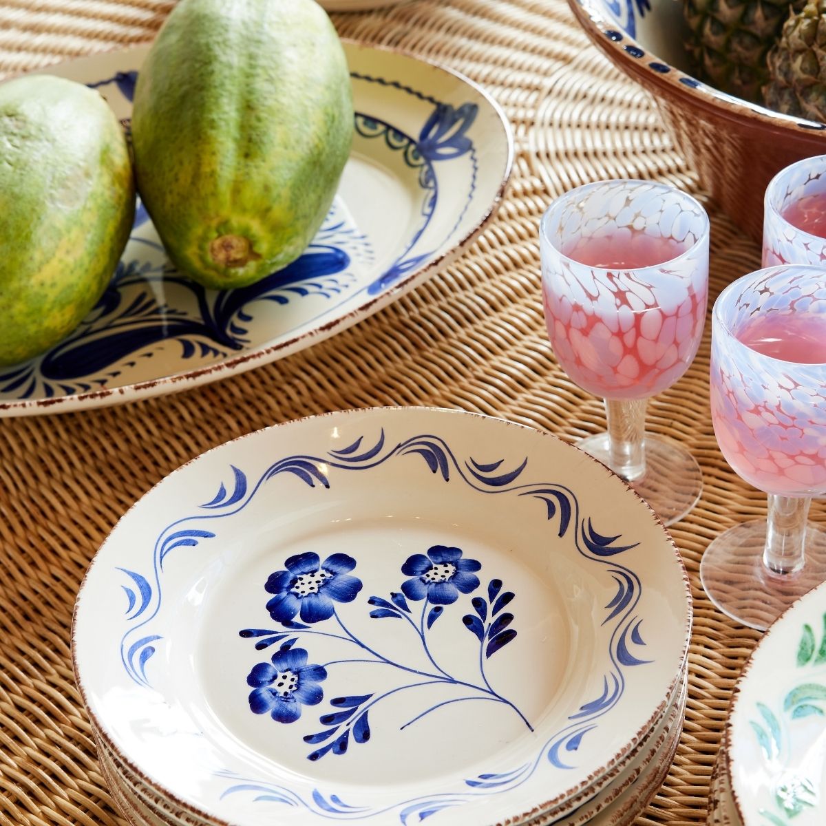 Blue Oval Casa Nuno Talavera Platter - Handcrafted Mexican Ceramic Serving Dish for Appetizers, Cheese & Charcuterie - Perfect for Dinner Parties, Weddings & Home Decor