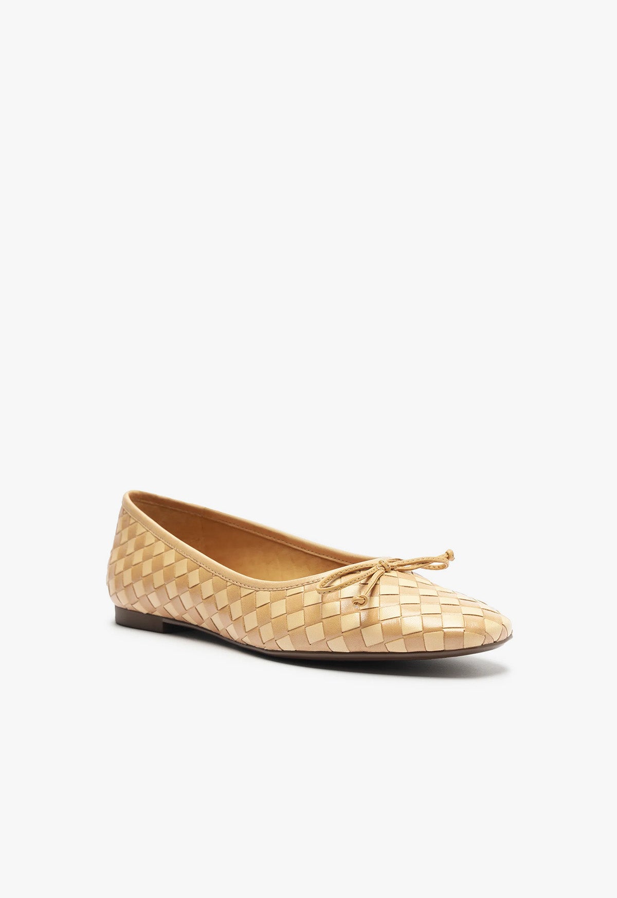 Arissa Women's Woven Leather Ballet Flats - Comfortable Slip-On Shoes for Work, Travel & Casual Wear