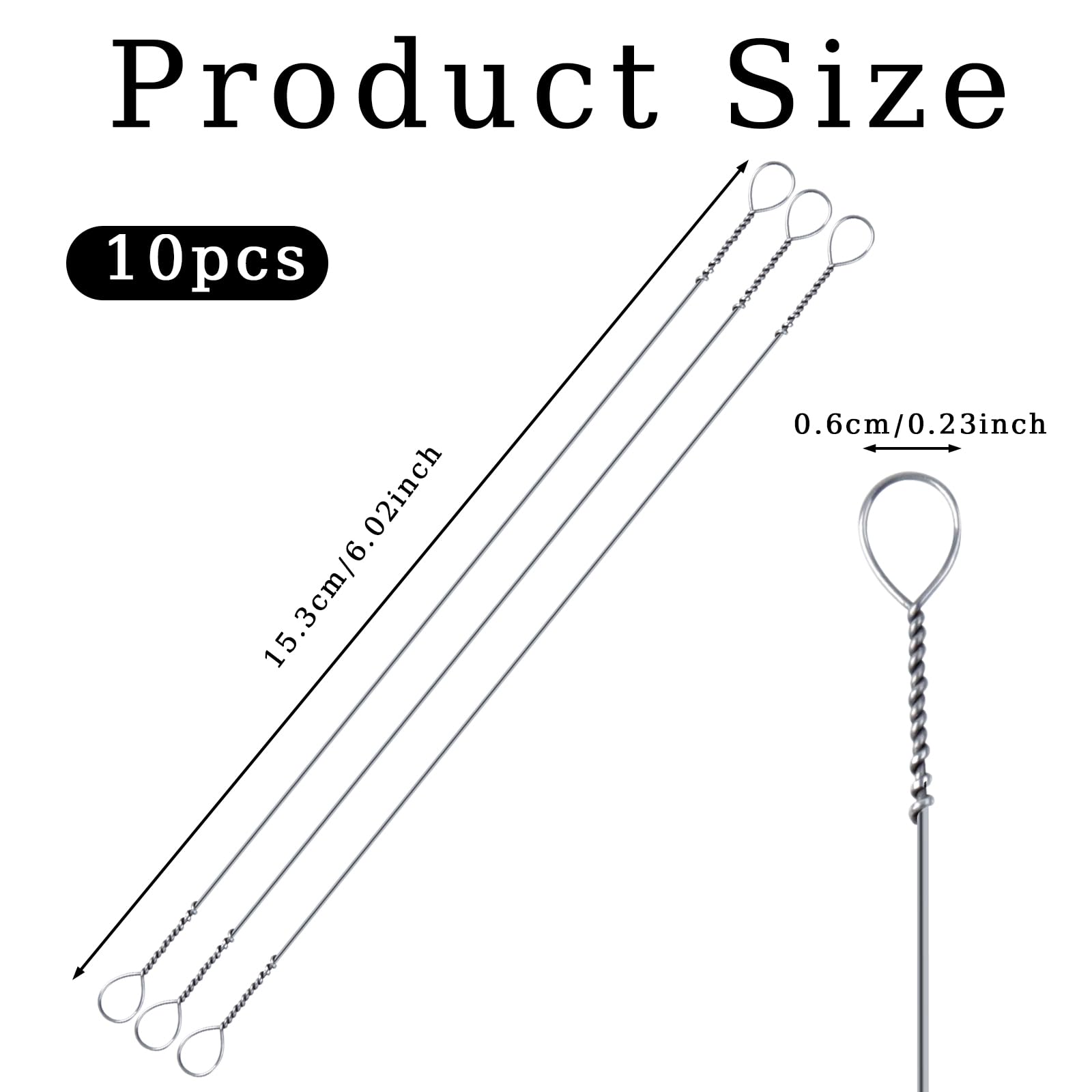 10PCS Stainless Steel Cheese Slicer Wires - 6 Inch Professional Cheese Cutter Kit for Block Cheese, Butter & More | Durable Kitchen Tool for Home, Restaurant & Catering | Perfect for Cheese Boards, Charcuterie & Food Prep