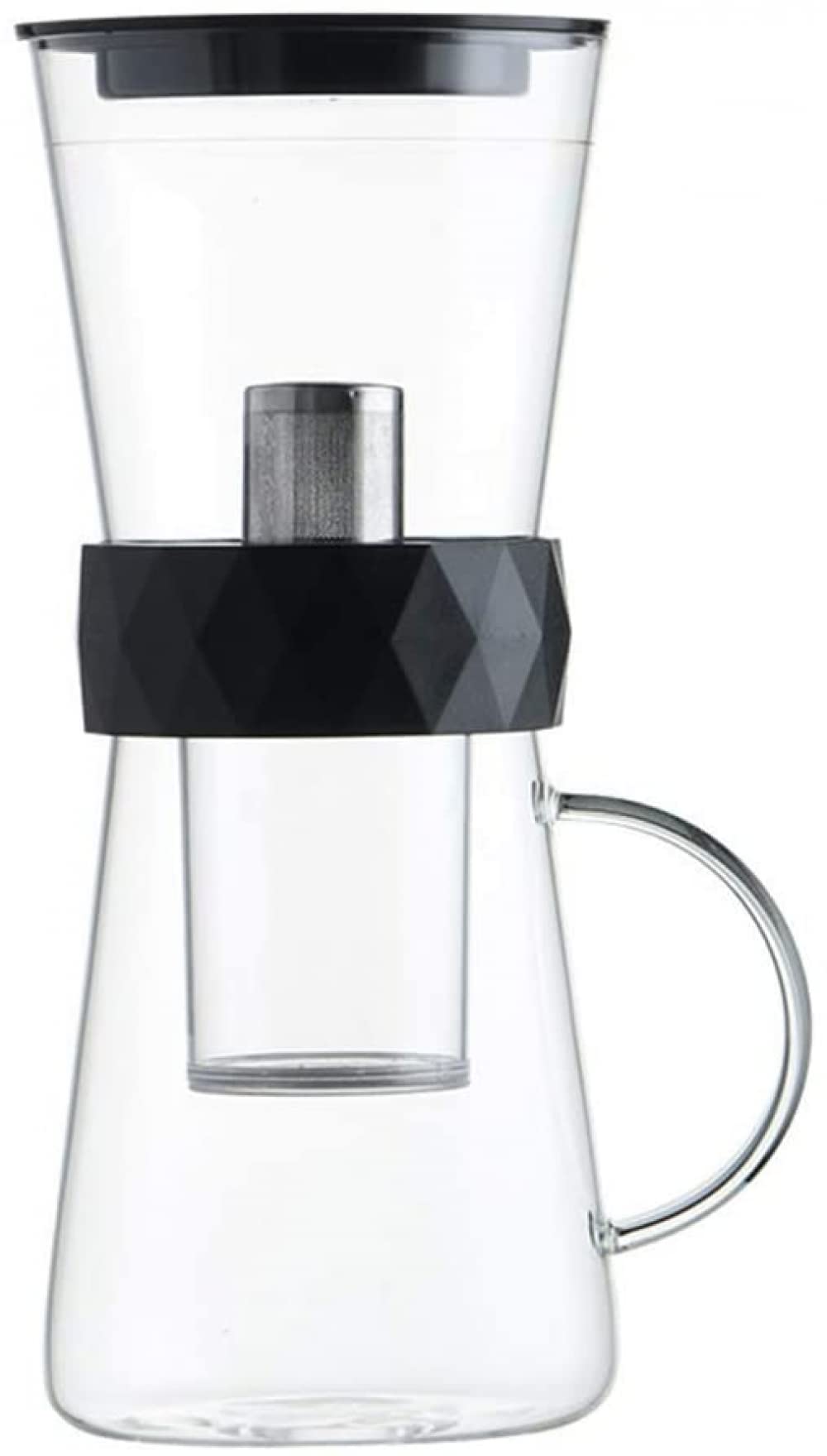 XD Designs Reusable Cold Brew Coffee Maker - 21oz Glass Iced Coffee & Tea Infuser with Airtight Lid | Perfect for Home, Office & Outdoor Use | Make Smooth Cold Brew Espresso, Iced Tea & Flavored Drinks Easily
