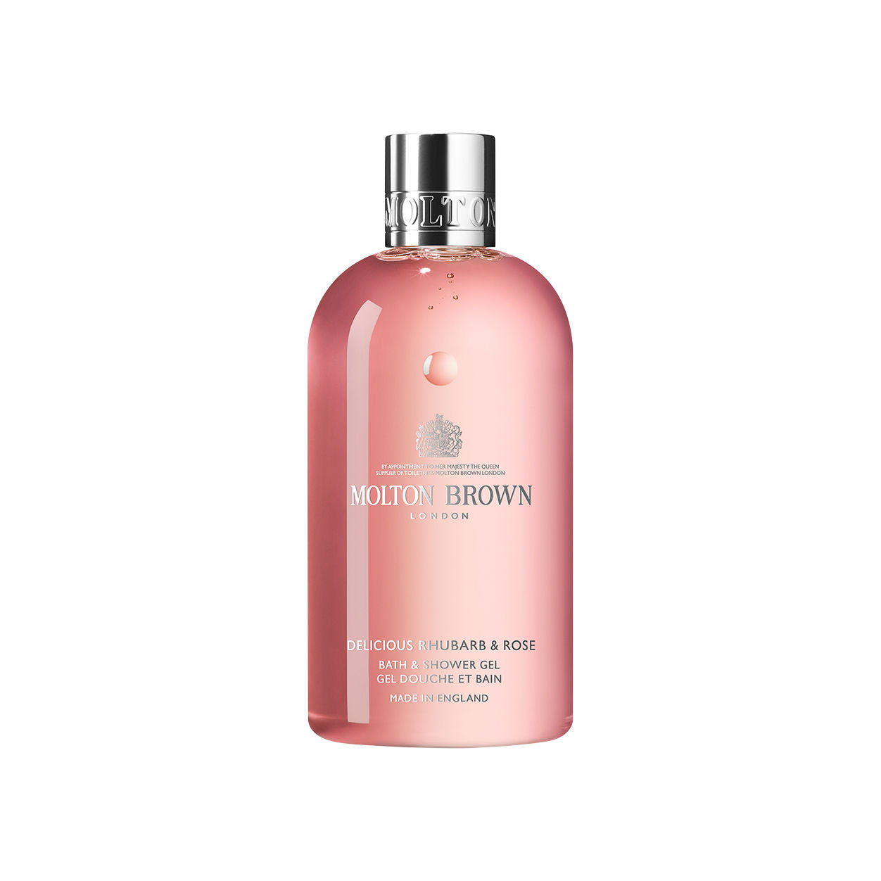 Organic Rhubarb & Rose Bath and Shower Gel - Hydrating & Fragrant Body Wash for Sensitive Skin | Perfect for Relaxing Baths & Spa Days at Home
