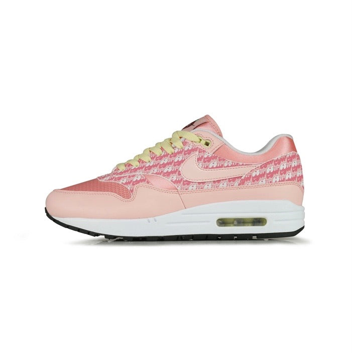 Nike Air Max 1 Premium Sneakers - Pink Strawberry Lemonade Colorway (2020 Edition) | Comfortable Running Shoes for Women & Men | Perfect for Gym Workouts, Jogging and Street Fashion