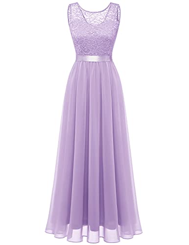 BeryLove Women's 2023 Summer Sleeveless Lace Cocktail Dress - Elegant Prom, Wedding Guest & Bridesmaid Short Dress for Parties, Dinners & Special Occasions