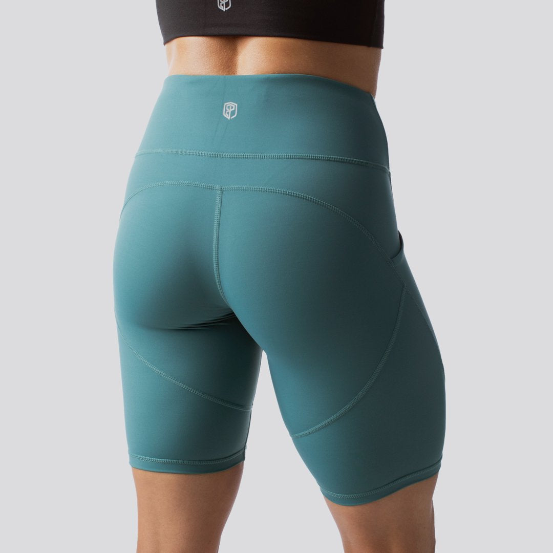 Cadence Short Aquastone - Stylish and Comfortable Women's Running Shorts for Gym, Yoga & Outdoor Activities