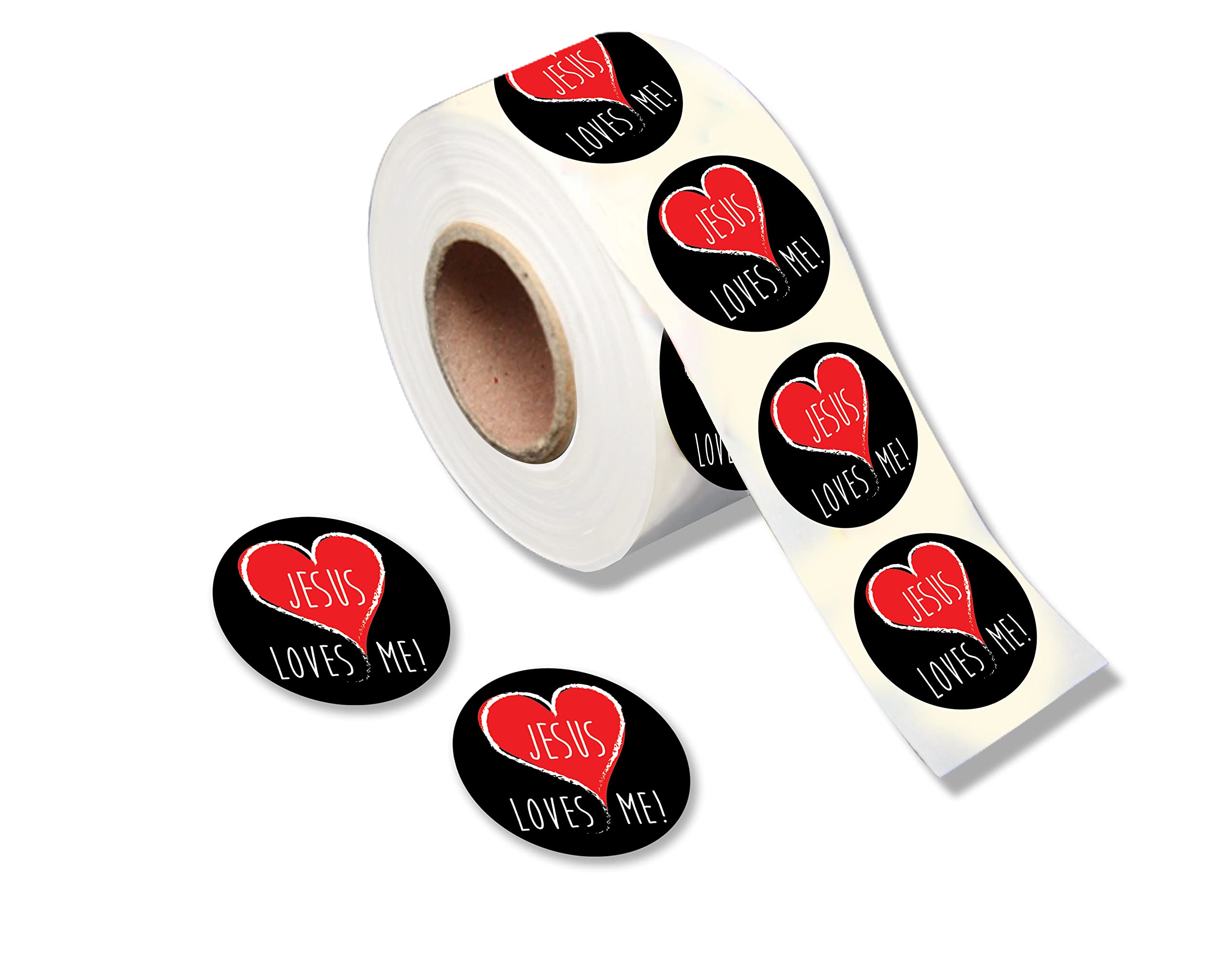 250 Jesus Loves Me Stickers - Bible Journaling & Faith Decals for Water Bottles, Scrapbooks, Planners - Christian Religious Crafts & DIY Decor - Perfect for Sunday School, Bible Study & Gift Giving