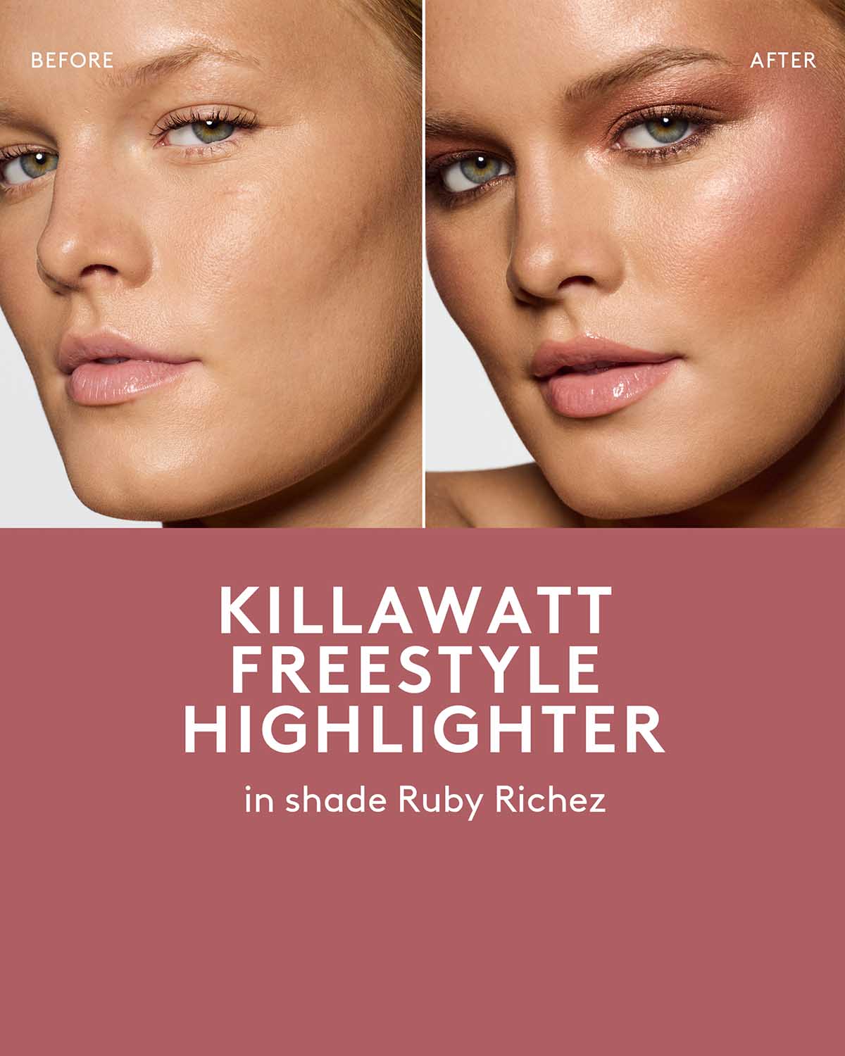 Killawatt Freestyle Highlighter - Ruby Richez Makeup Highlighter Stick for Glowing Cheekbones | Perfect for Contouring, Everyday Makeup & Night Out Looks