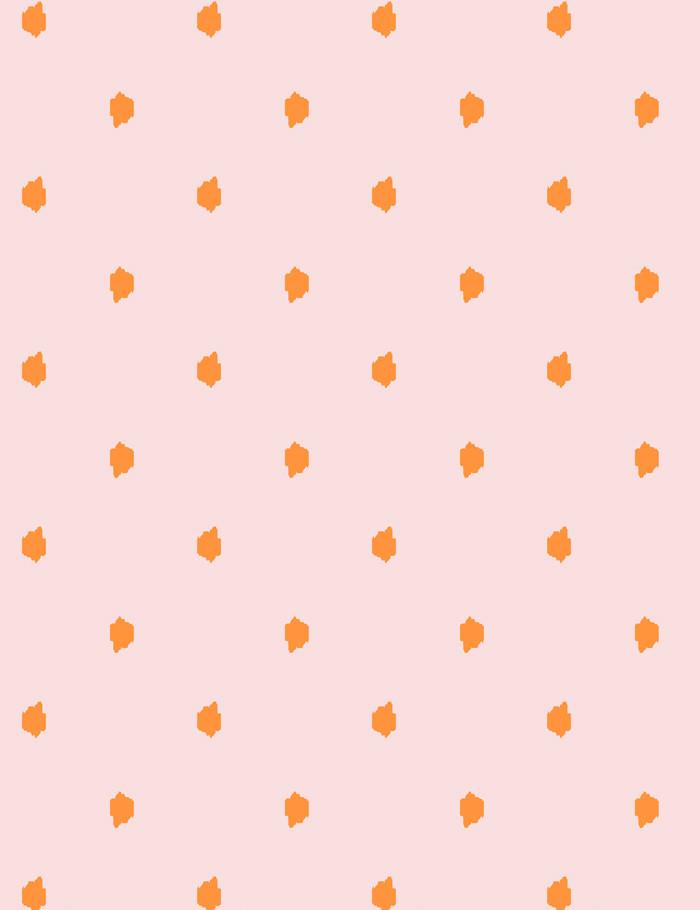 Medina Dot Peel and Stick Wallpaper by Wallshoppe - Pushpop/Shell Design - Perfect for Nursery, Bedroom, and Home Office Decor