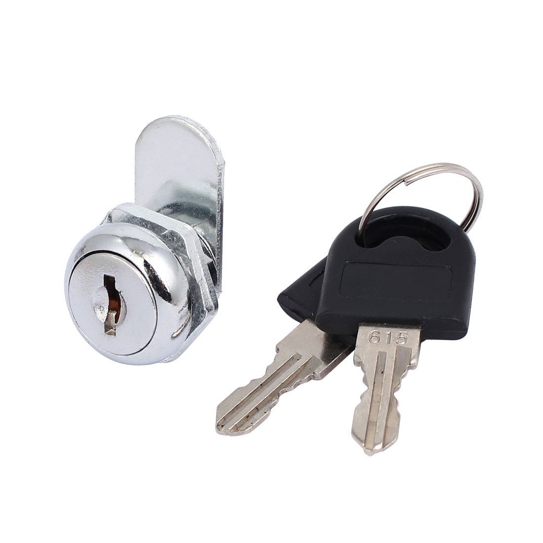 IIVVERR 21mmx19mm Keyed Tubular Cam Lock - Secure Cabinet Door & Mailbox Lockset - Durable Metal Construction - Ideal for Home, Office & Storage Security