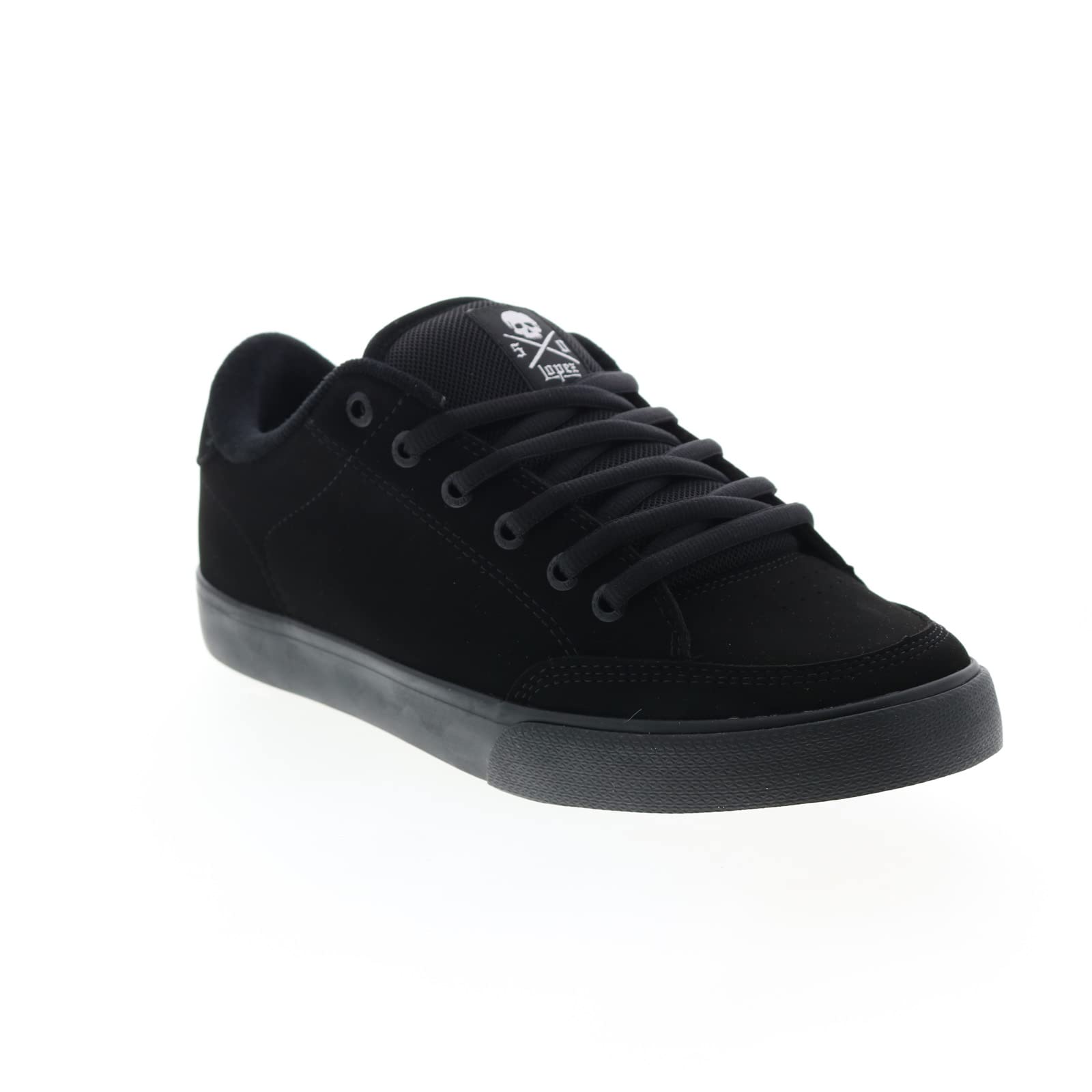 Men's AL50 Black Synthetic Leather Sneakers Size 9 - Comfortable Casual Shoes for Walking, Running & Everyday Wear