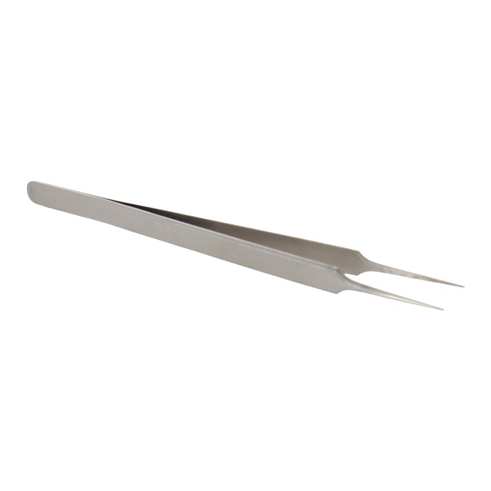 Precision Steel Tweezers Set - Anti-Static, Non-Magnetic Stainless Steel Pointer Tip Tweezers for Electronics, Jewelry Making, Lab Work & Detailed Crafts (2-Pack, Transparent Packaging) - Perfect for Watch Repair, PCB Assembly & DIY Projects