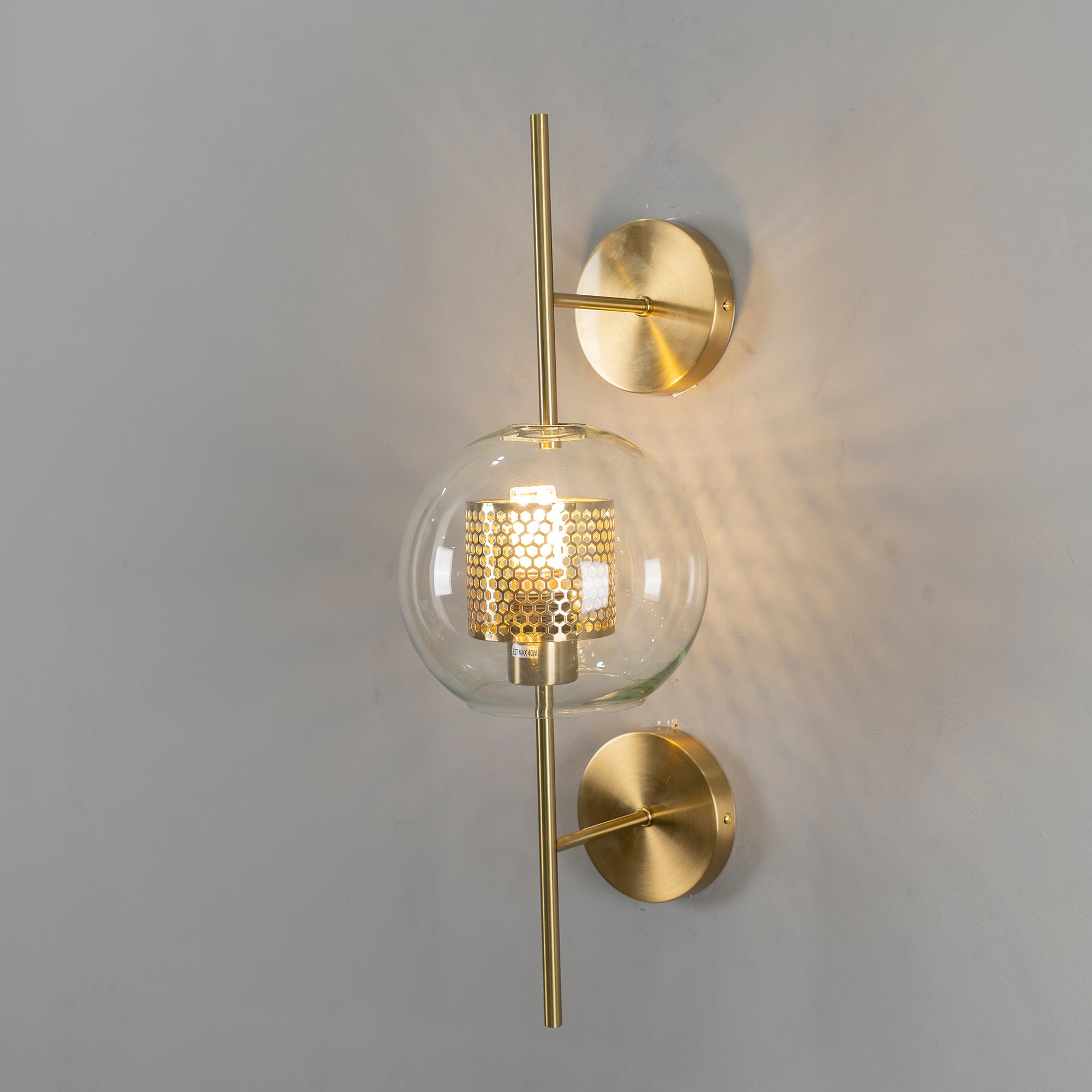 Chiswick Glass Wall Lamp - Modern LED Sconce Light for Living Room, Bedroom, and Hallway - Elegant Home Decor Lighting Fixture
