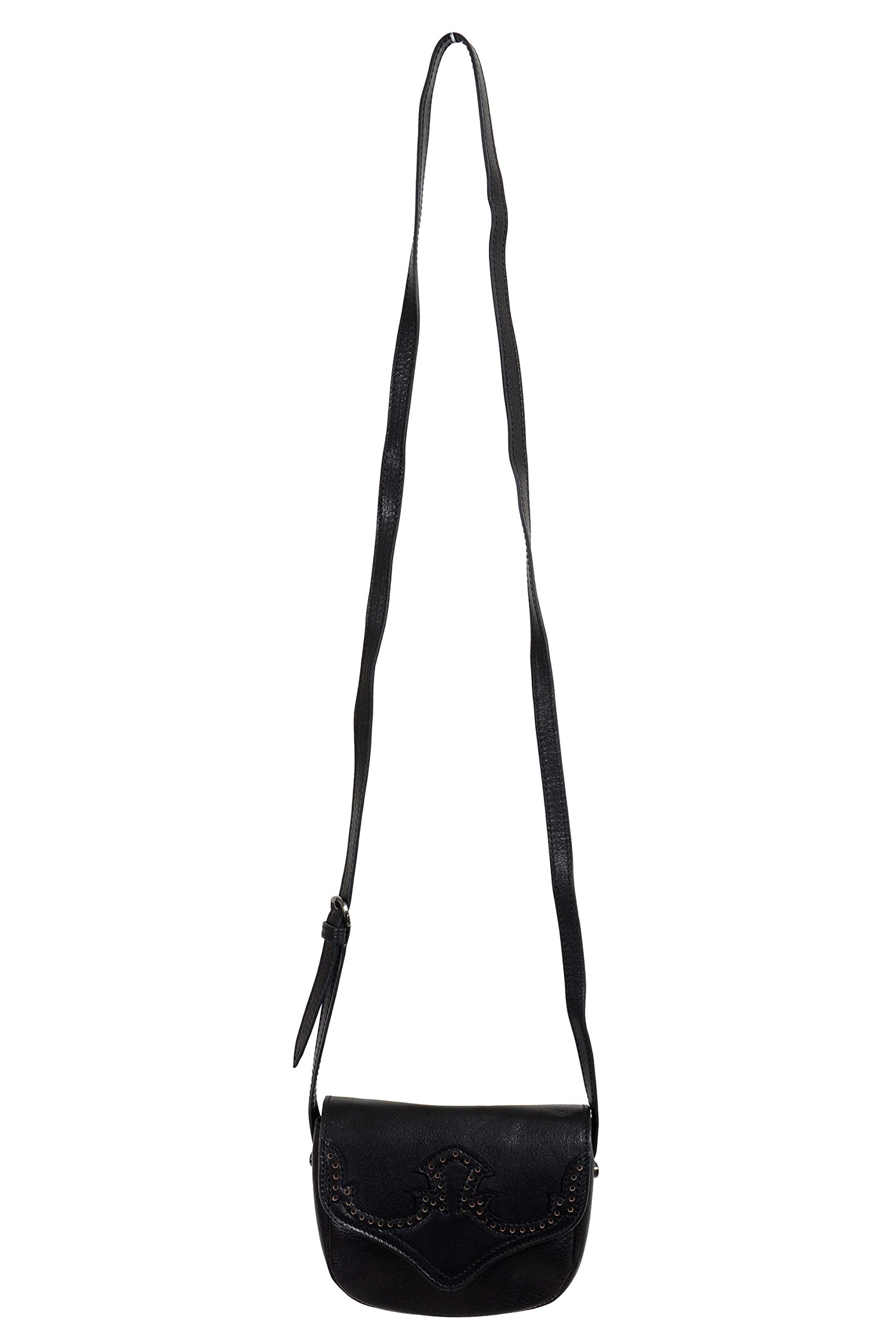 Just Cavalli 100% Calf Leather Black Women's Crossbody Shoulder Bag - Fashionable & Durable Handbag for Work, Travel & Everyday Use