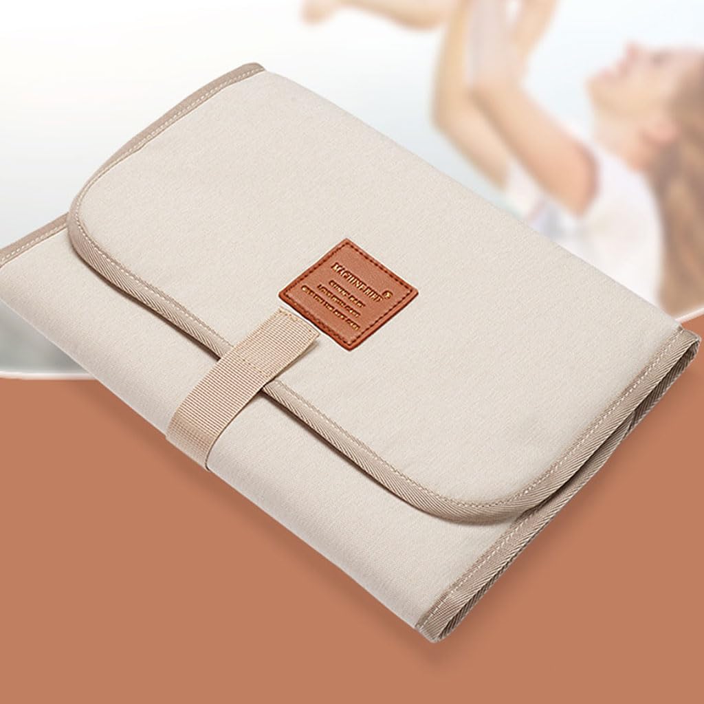 Portable Waterproof Baby Diaper Changing Pad - Foldable Travel Nappy Changing Mat for Newborns & Infants (Pink) | Lightweight & Compact for Home, Nursery, Car, Airplane & On-the-Go Use | Perfect Baby Shower Gift for Parents | Great for Traveling, Camping & Emergency Diaper Changes