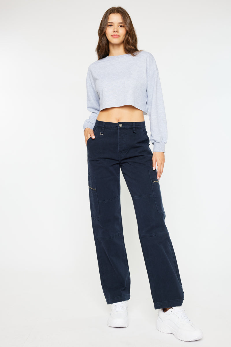 Jainie Women's High Rise Straight Leg Jeans - Slim Fit Stretch Denim Pants for Casual Wear & Everyday Outfits