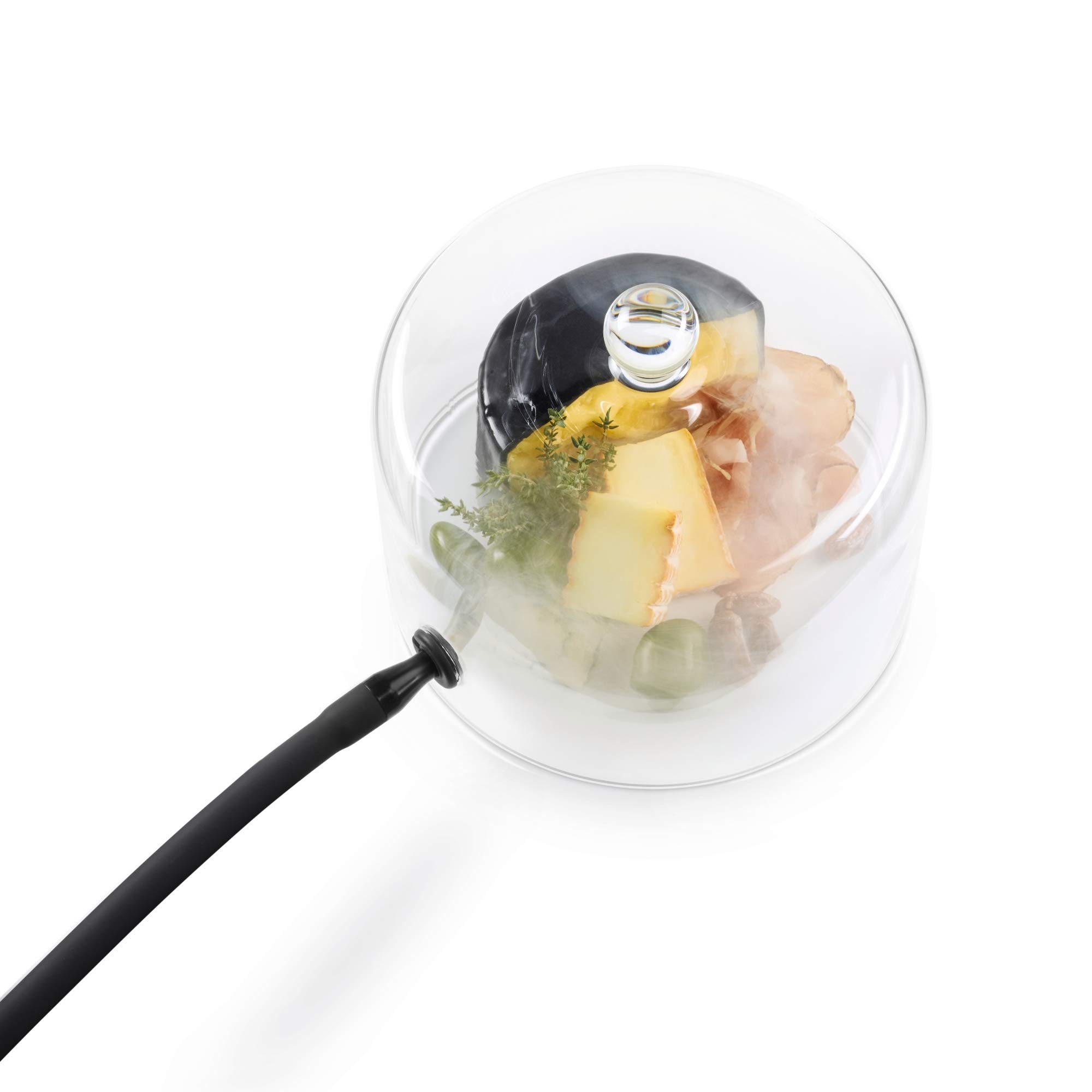PolyScience The Smoking Gun Pro Set with Glass Cloche & Woodchip Set - Premium Cold Smoke Infuser for Cocktails, Meats & Cheese | Home Bar & Gourmet Cooking Accessory