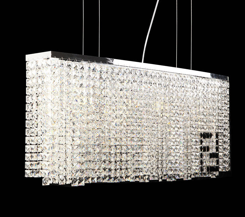 Claire Crystal Chandelier - Elegant Modern Ceiling Light Fixture for Dining Room, Living Room & Bedroom | Perfect for Home Decor & Wedding Venue Lighting