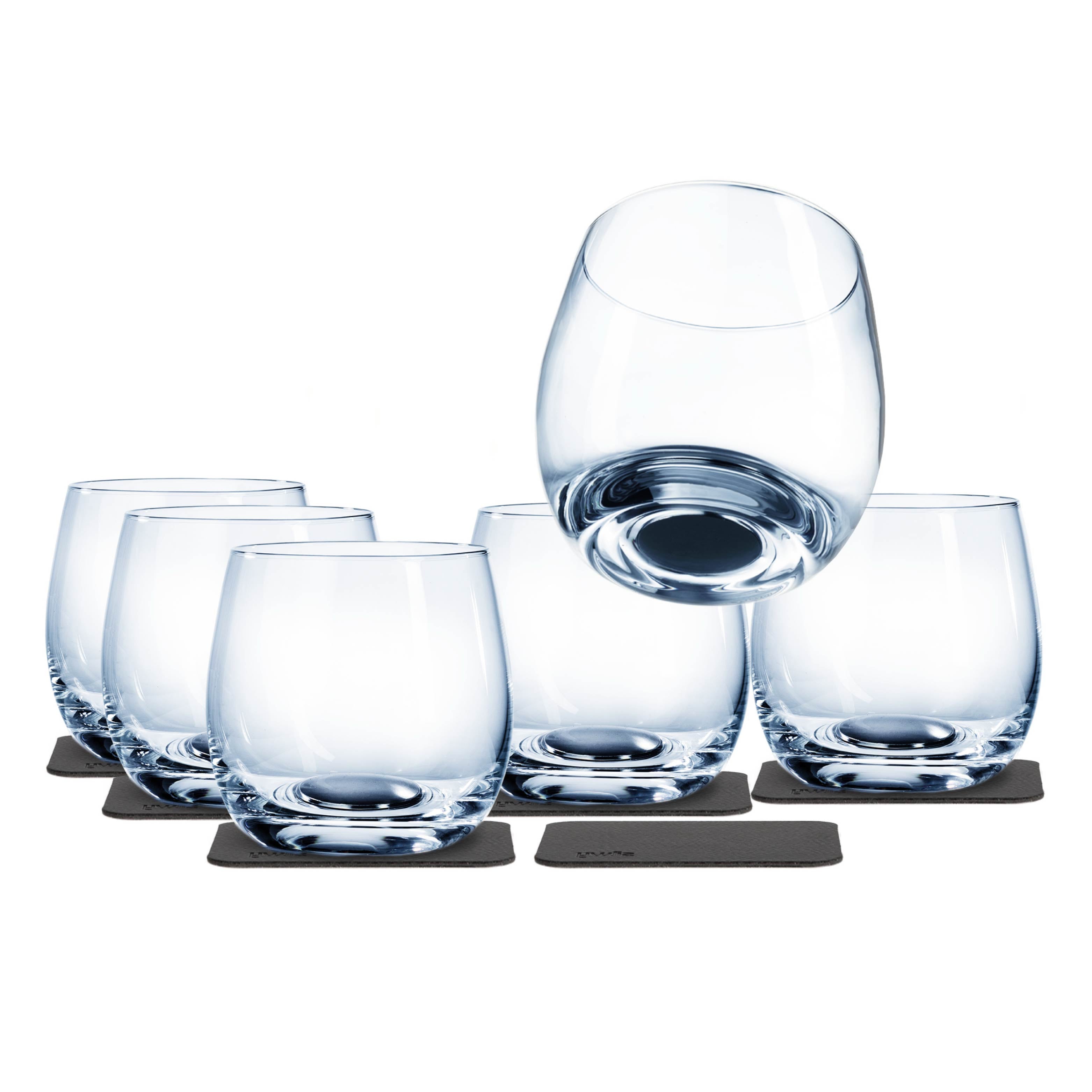 Premium Crystal Whisky Glasses with Magnet Base - Elegant Drinking Glasses for Bourbon, Scotch & Whiskey Lovers - Perfect for Home Bars, Gifts & Special Occasions