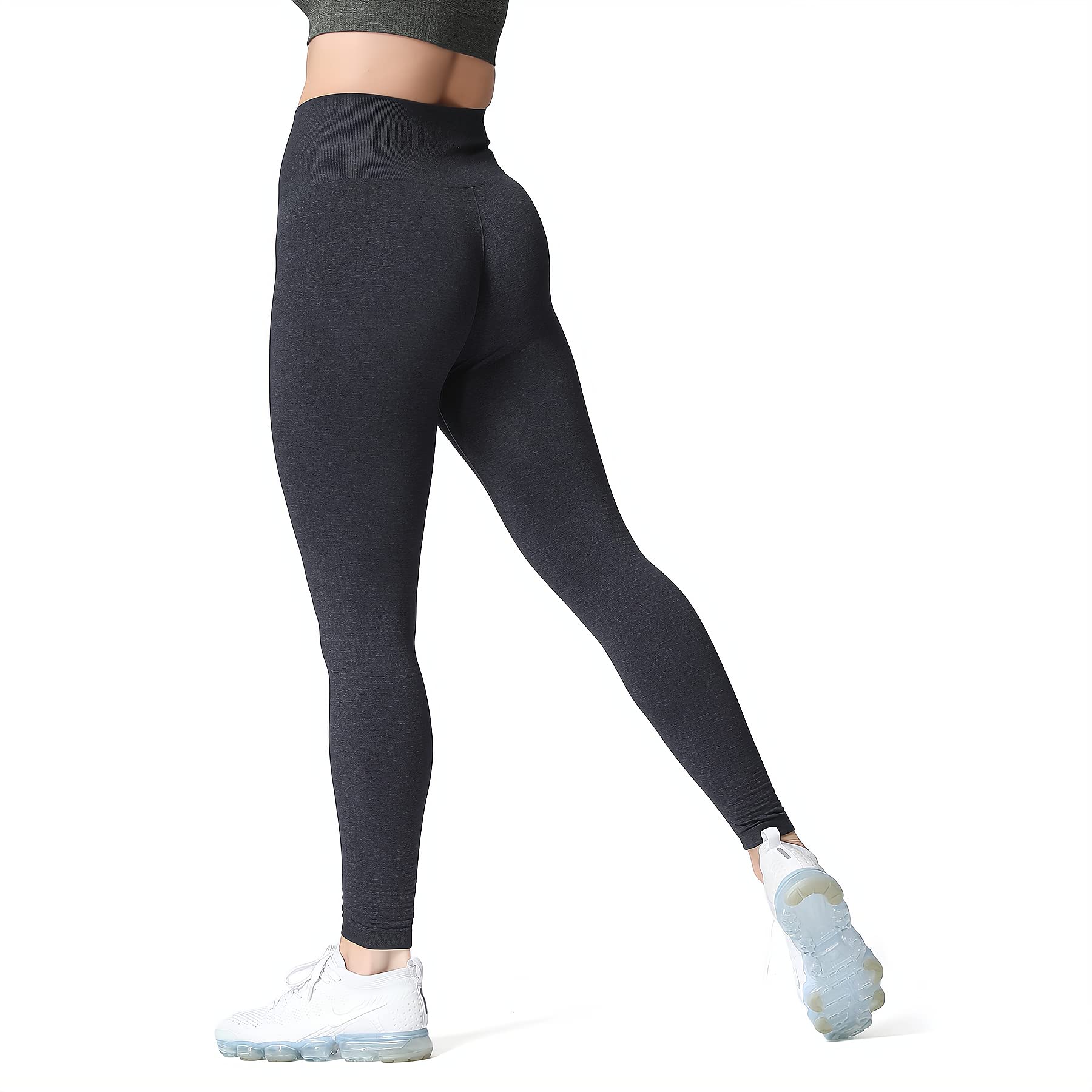 Aoxjox High Waist Seamless Yoga Pants for Women - Tummy Control Workout Leggings for Gym, Running & Fitness | Comfortable Stretchy Activewear for Yoga, Pilates & Daily Wear