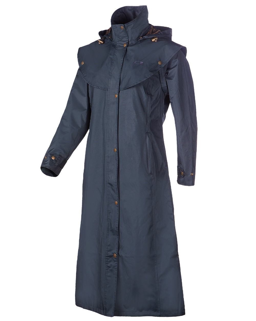Baleno Men's Waterproof Oxford Long Raincoat - Lightweight Windproof Outdoor Jacket for Hiking, Camping & Travel