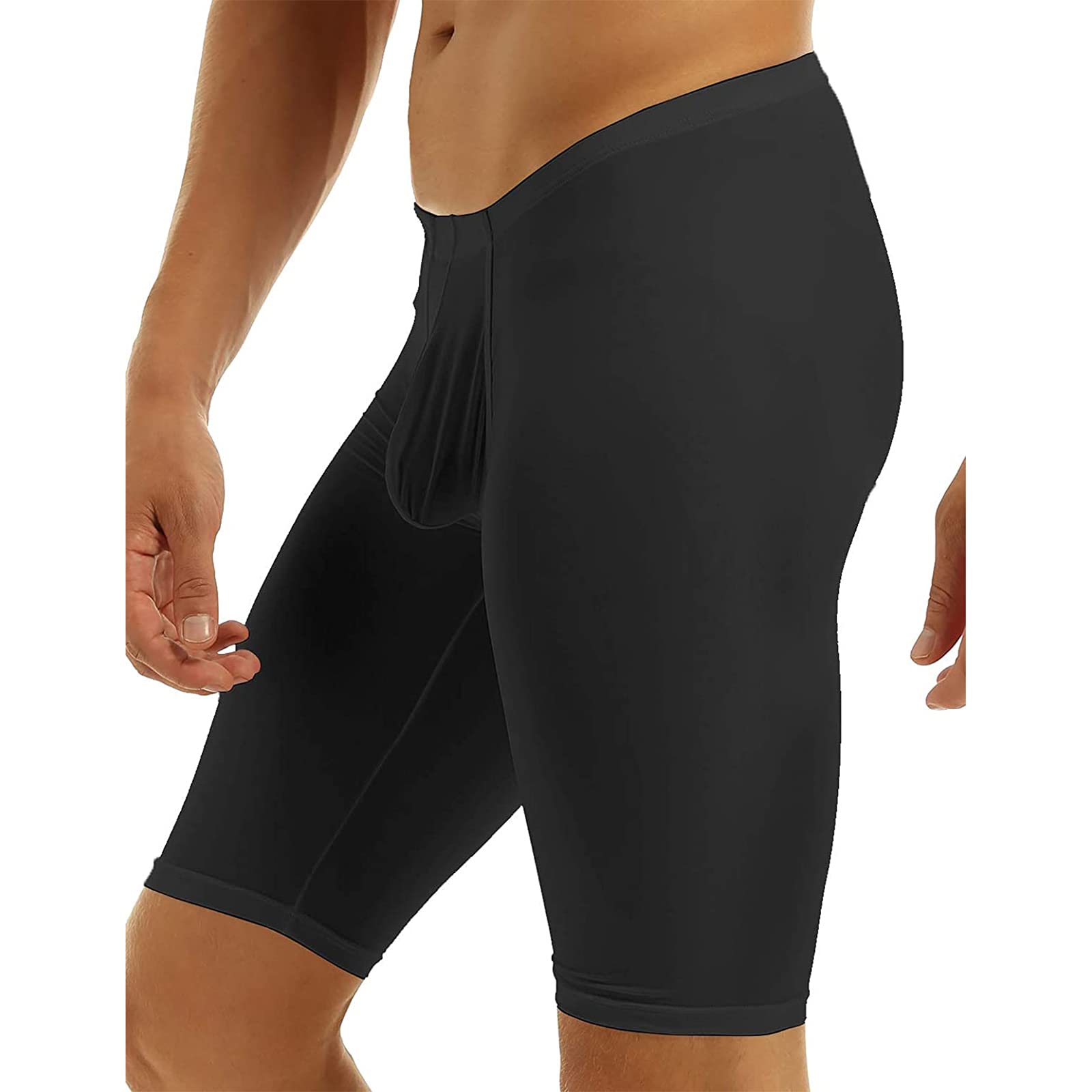 Men's Compression Shorts - Quick Dry Running Pants, Yoga Capris & Workout Tights for Gym Training - Moisture Wicking Active Underwear Baselayer (Ideal for Running, Yoga, Gym & Sports Activities)