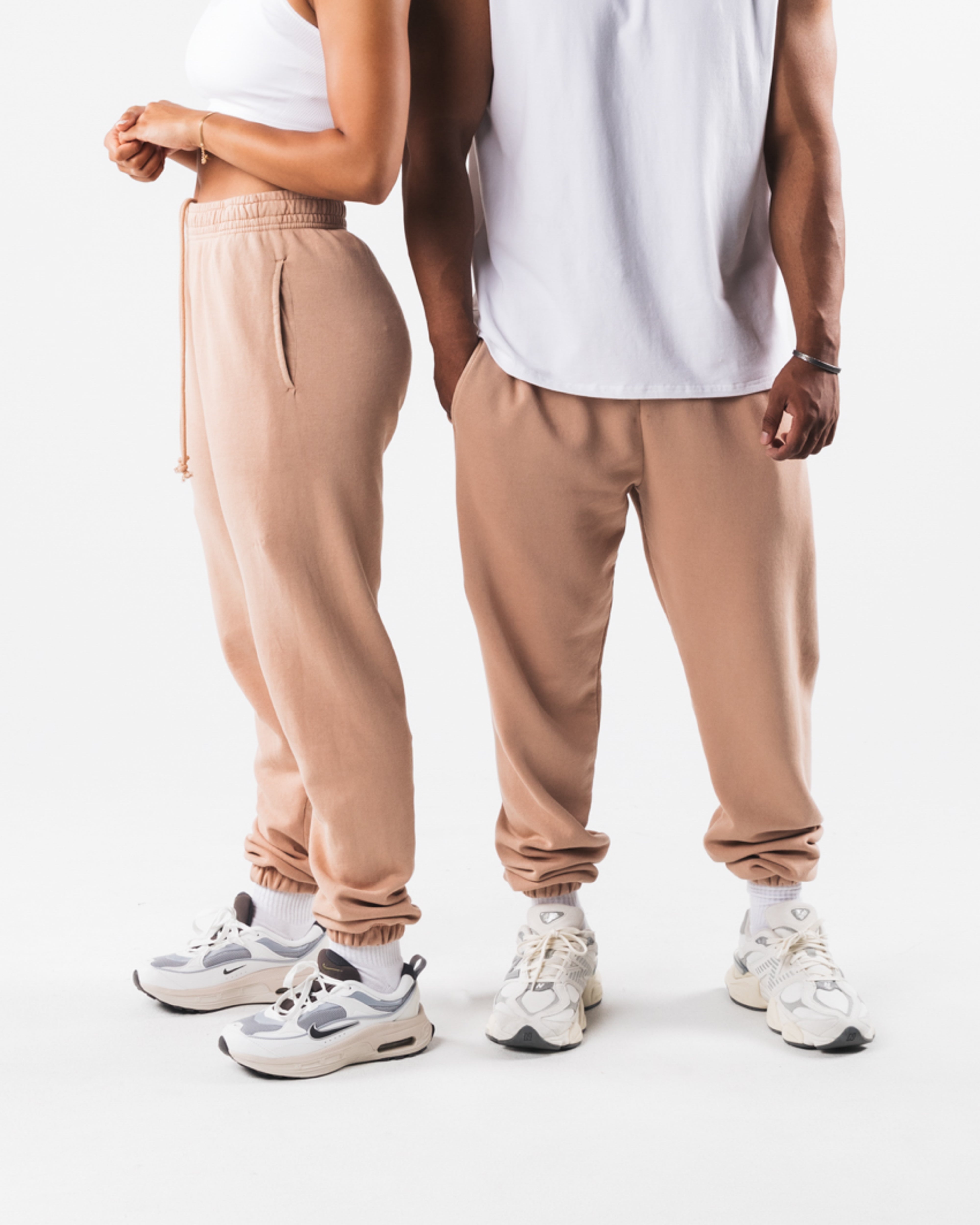 Earth Dye Natural Jogger Pants - Eco-Friendly Ochre Color for Yoga, Running & Casual Wear | Sustainable Fashion for Men & Women