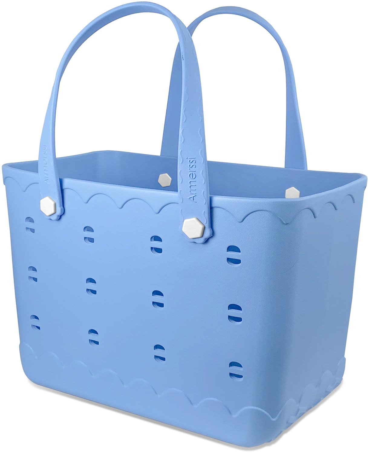 Waterproof Tip-Proof Rubber Beach Tote Bag for Outdoor Activities - Perfect for Beach, Boat, Pool, and Sports Adventures