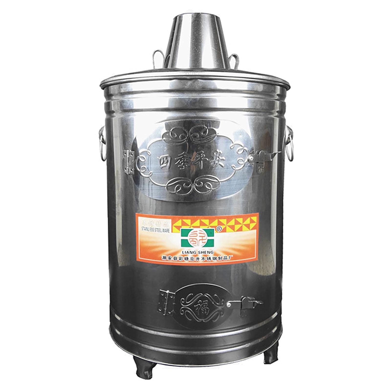 Stainless Steel Portable Incinerator Burn Barrel - 31x57CM Fire Cage for Burning Garbage, Waste Paper, Leaves | Ideal for Garden Waste Disposal, Backyard Cleanup & Camping Fire Pit