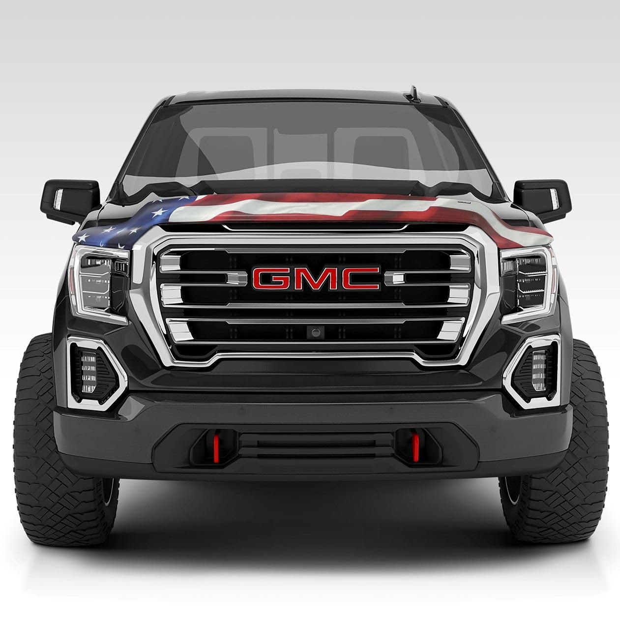 Stampede Vigilante Hood Protector - High Profile American Flag Design (No Eagle) for 2015-2022 GMC Canyon | Model 2057-41 | Durable Hood Guard for Off-Road Protection & Style Enhancement