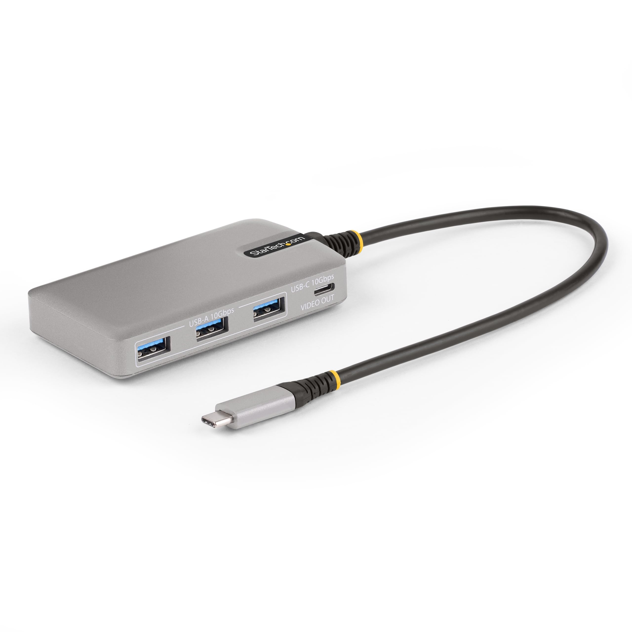 StarTech.com 4-Port USB-C Hub with 4K 60Hz HDMI Output - 3x USB-A 3.2, 1x USB-C, 100W PD Charging, 10Gbps Data Transfer, Compact Design for MacBook Pro/Air, iPad Pro & Windows Laptops - Perfect for Home Office, Remote Work & Travel Accessories