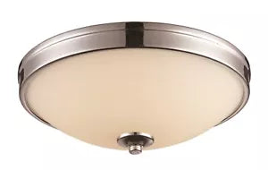 Trans Globe LED 30081 15-Inch Flush Mount Ceiling Light Fixture - Energy Efficient Integrated LED - Polished Chrome Finish for Modern Home & Office Lighting