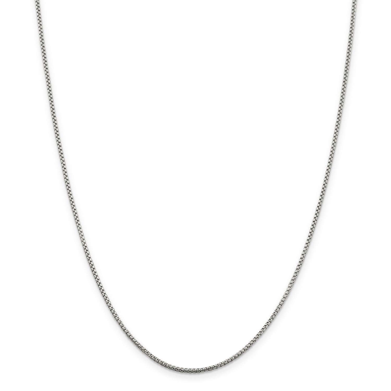 .925 Sterling Silver Round Box Chain Necklace for Women - Dainty & Elegant Jewelry Gift for Her - Perfect for Everyday Wear, Layering & Special Occasions