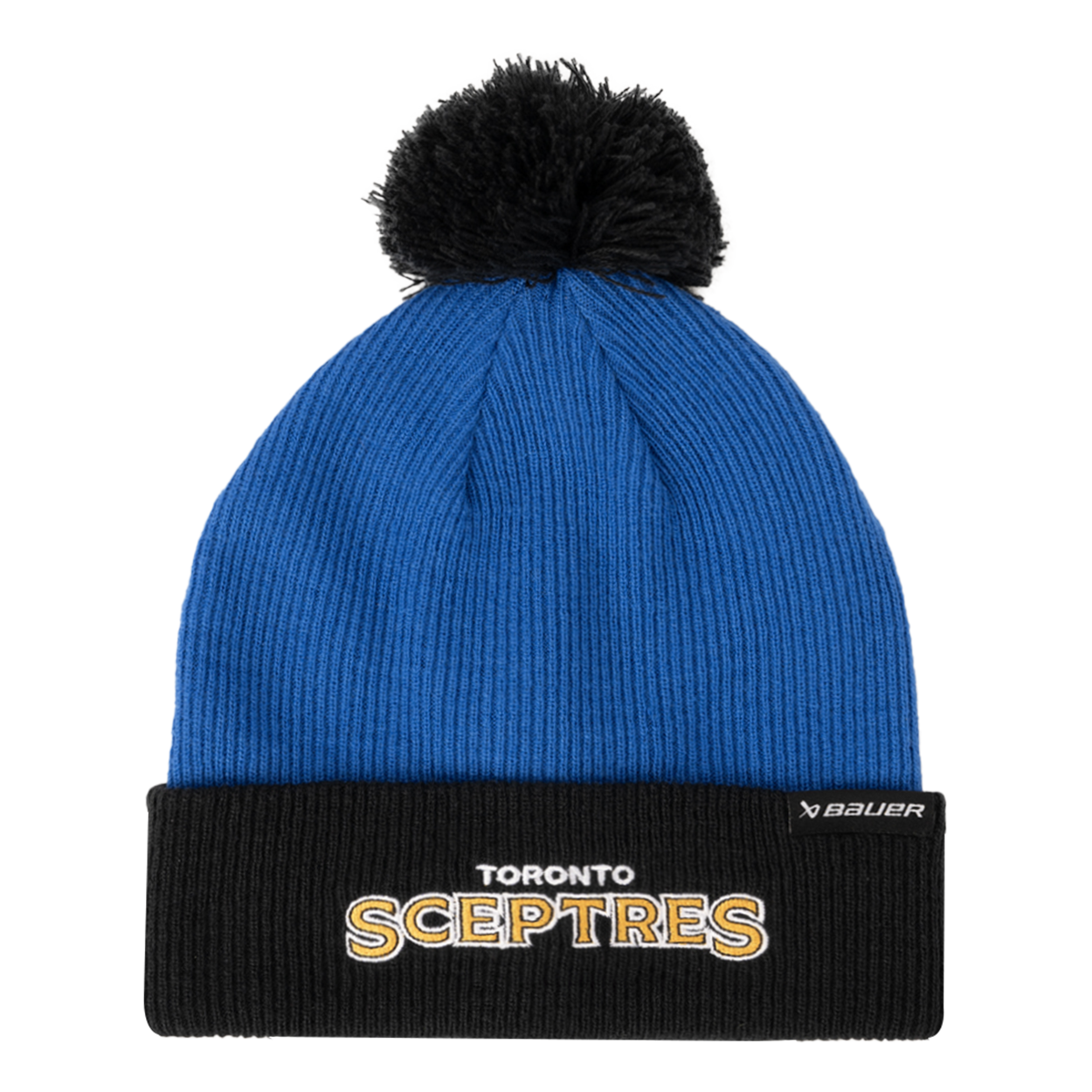Bauer PWHL Knit Pom Men's Toronto Sceptres Hockey Hat - Warm Winter Beanie for Ice Hockey Fans & Outdoor Activities