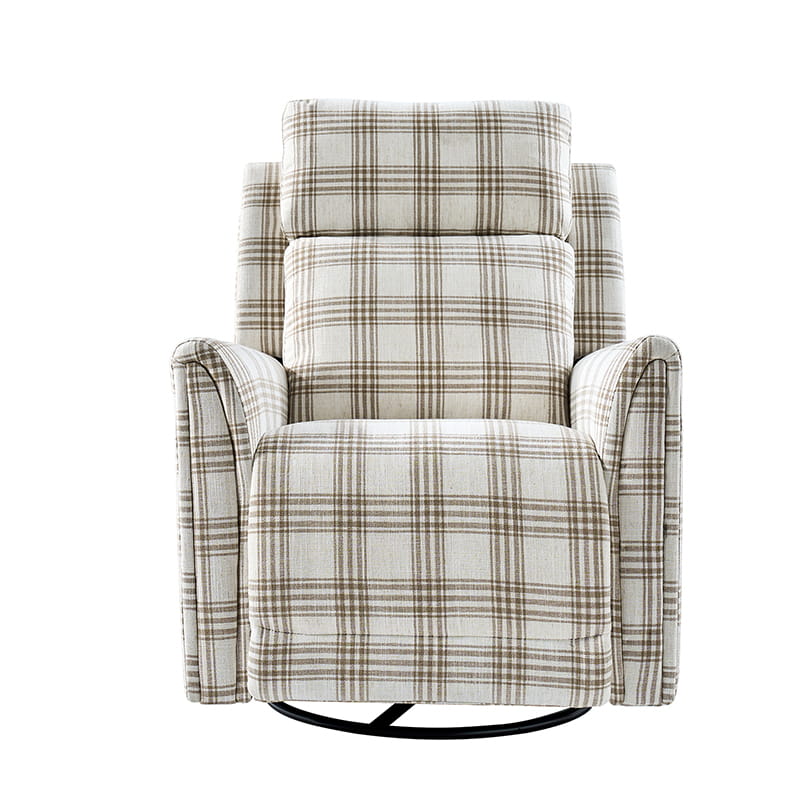 Alois Swivel Rocker Recliner Chair with Adjustable Headrest - Comfortable Living Room Furniture for Relaxing, Reading & Watching TV