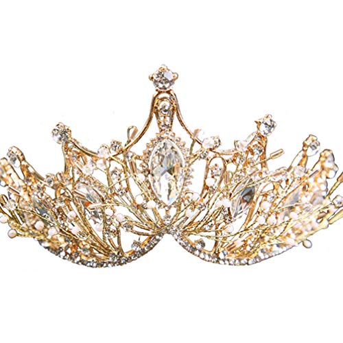 Crystal Rhinestone Bridal Tiara Headband - Wedding & Party Hair Jewelry for Women