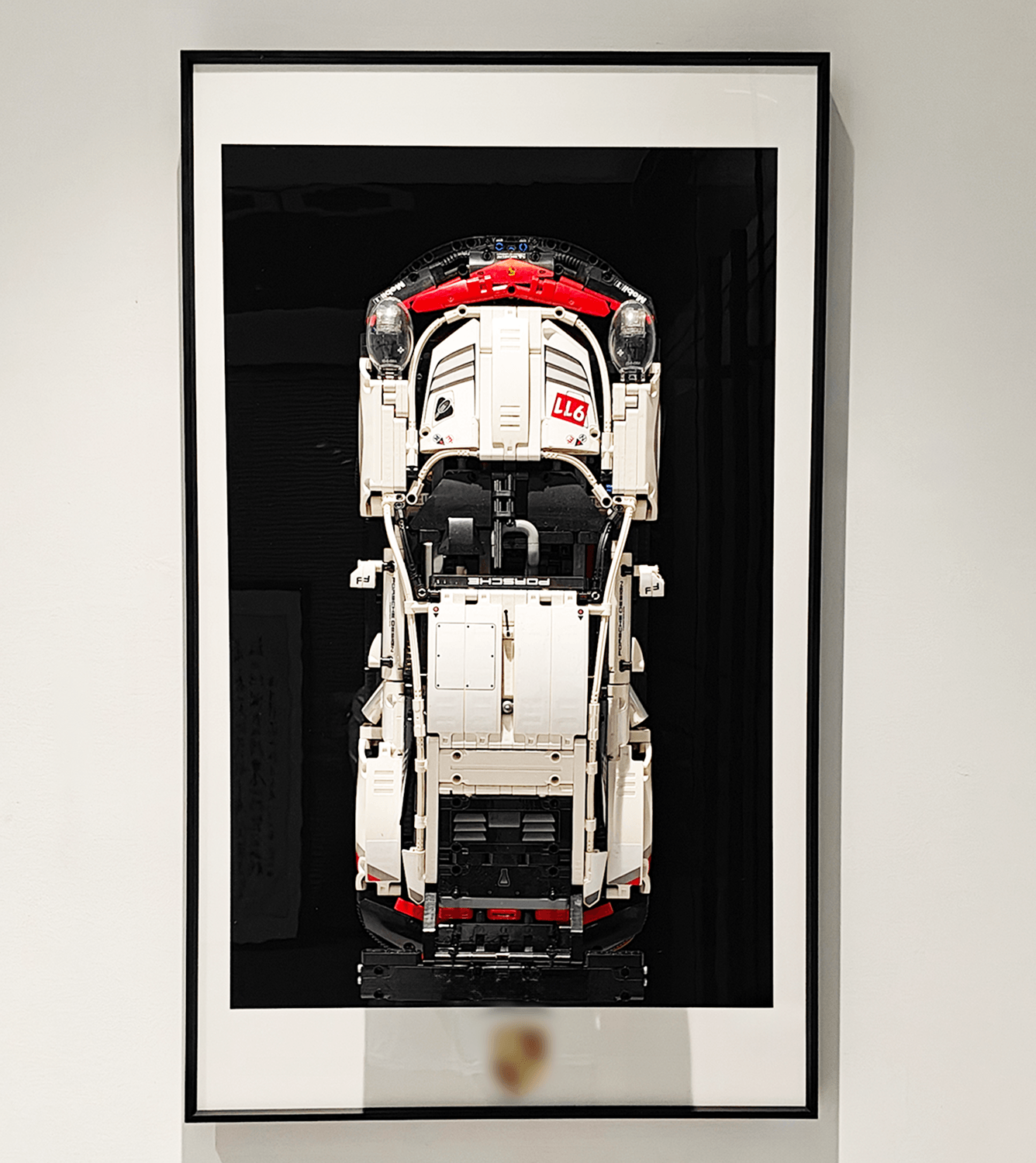 Lego Porsche 911 RSR & GT3 RS Wall Mount Display Stand - Secure Hanging Shelf for Lego Car Models - Perfect for Bedroom, Office, or Game Room Decor