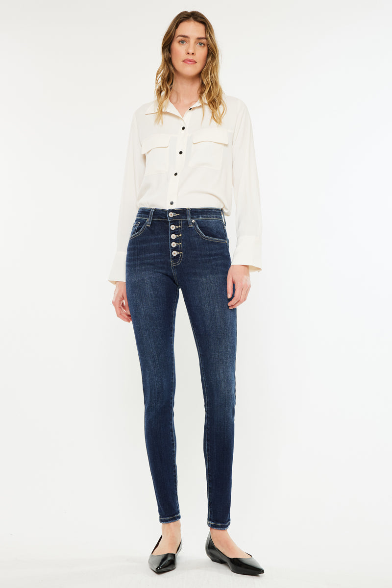 Moriah High Rise Super Skinny Jeans for Women - Stretch Denim Pants, Slim Fit, Comfortable & Trendy - Perfect for Casual Outfits, Date Nights & Everyday Wear