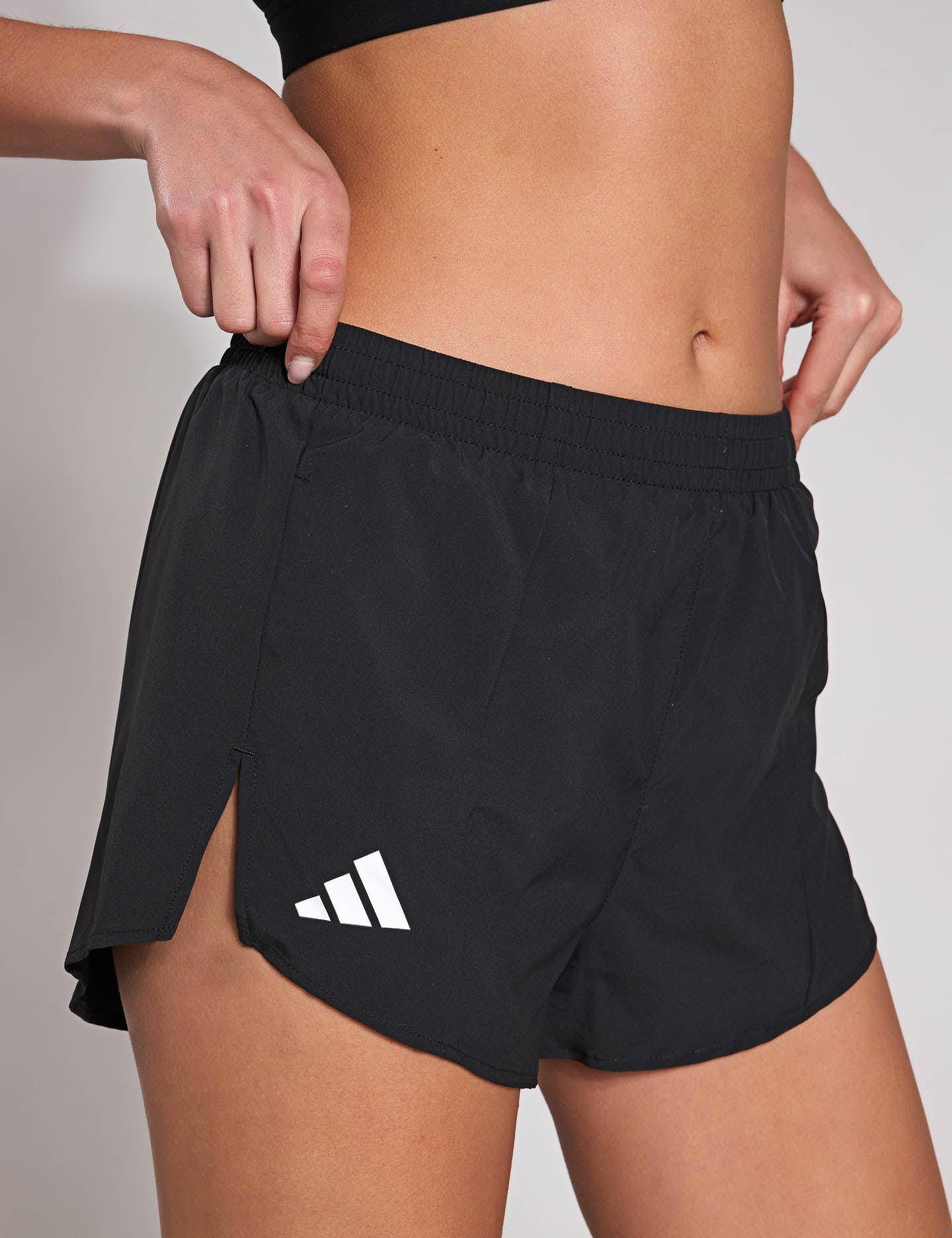 Adizero Essentials Running Shorts for Men & Women - Lightweight, Breathable & Quick-Dry - Perfect for Jogging, Gym Workouts & Marathon Training (Black)