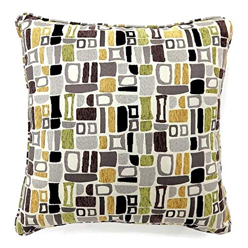 Furniture of America Vatanni Multi-Color Fabric Large Throw Pillow Set of 2 - Soft Decorative Cushions for Sofa, Bed, Living Room & Home Decor