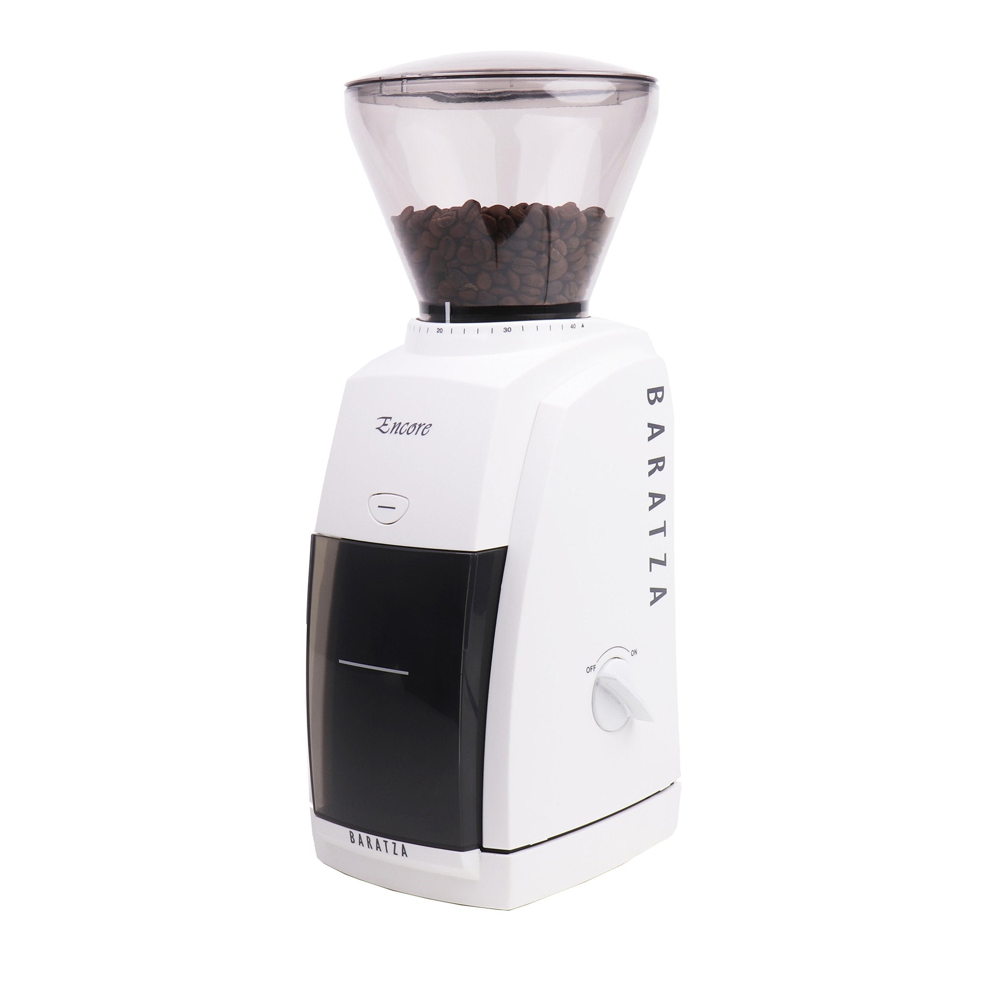 Baratza Encore Conical Burr Coffee Grinder - Premium Electric Coffee Bean Grinder for Espresso, Drip & French Press - White (Perfect for Home & Office Use)