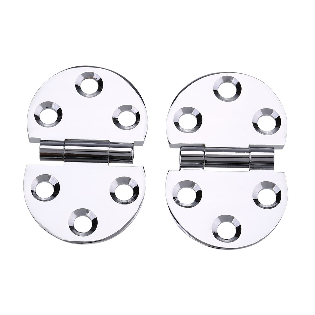 Ymiko 2PCS 180 Degree Copper Hinges - Heavy Duty Folding Table Hinges for Sewing Machine Tables, Kitchen Cabinets & Furniture - Easy Installation Hardware Kit for DIY Projects & Home Improvement