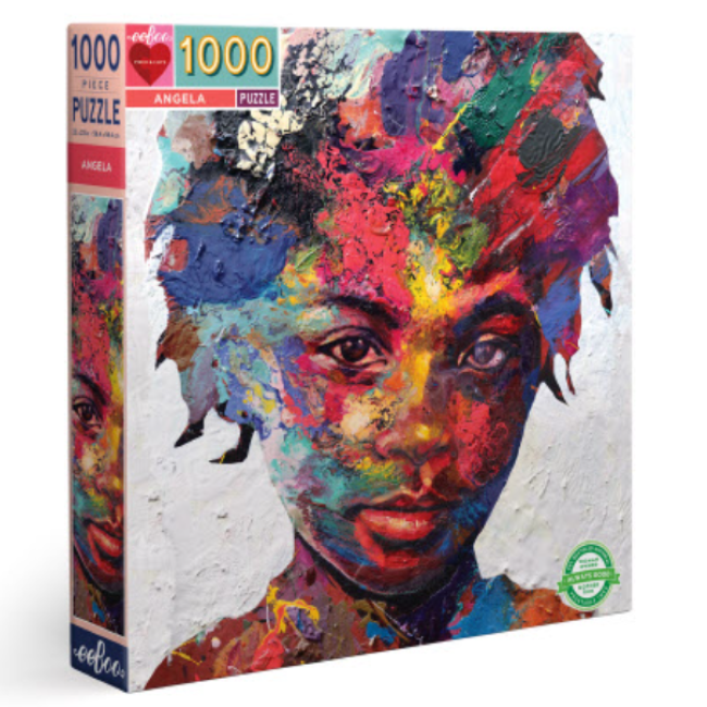 eeboo 1000 Piece Puzzle - Angela | Premium Jigsaw Puzzle for Adults & Teens | Perfect for Family Game Night & Relaxation
