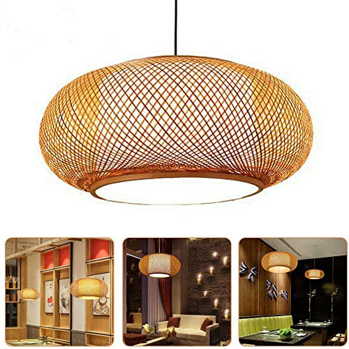 Modern Bamboo Rattan Chandelier - 16