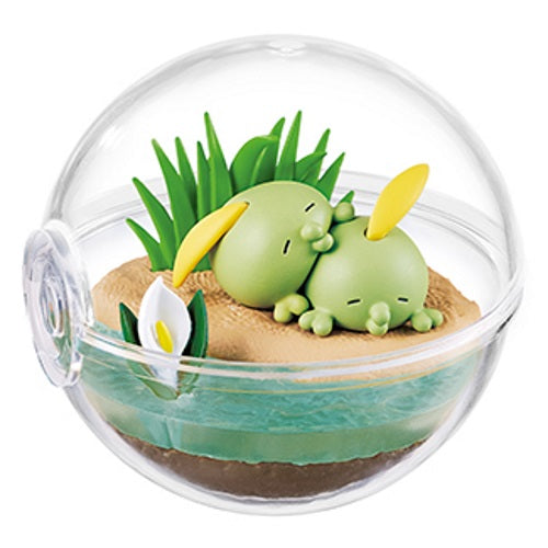 Pokemon Terrarium Collection - Happy Days Re-Ment 2.5 Inch Miniature Collectible Figures | Cute Desk Decor for Pokemon Fans & Office Display