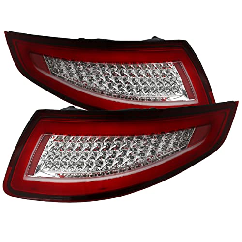 Chrome Housing Red/Clear Lens
