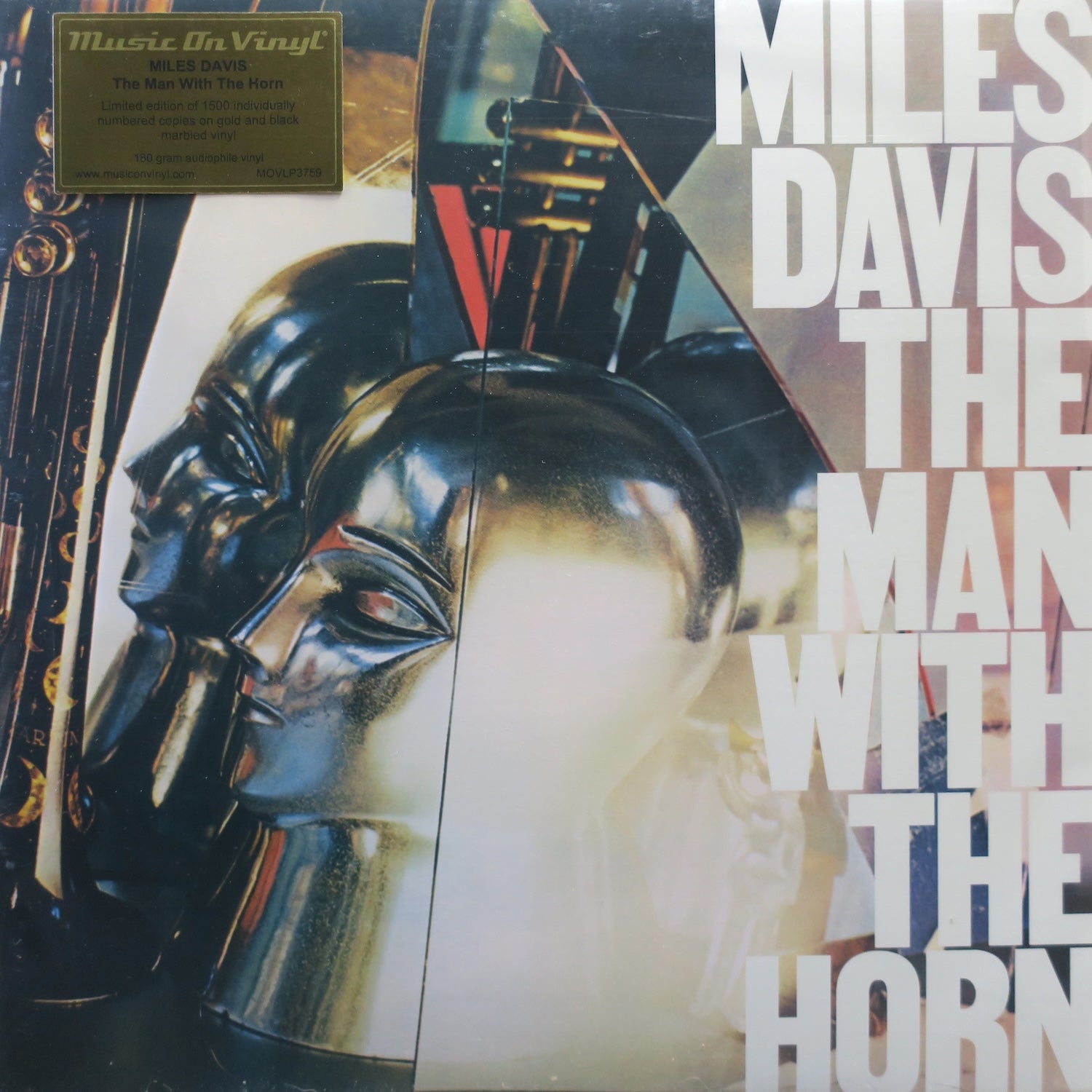 MILES DAVIS 'Man With The Horn' 180g Gold & Black Vinyl LP Record - Perfect for Jazz Collectors & Audiophiles, Ideal for Home Listening & Music Enthusiasts