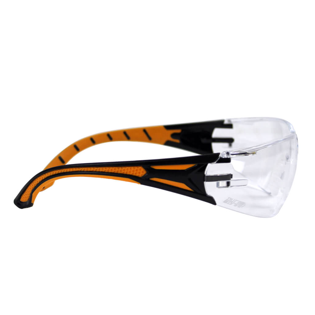 DuraDrive Frameless Safety Glasses - Clear Lens Indoor/Outdoor Protective Eyewear for Work, Sports & DIY Projects