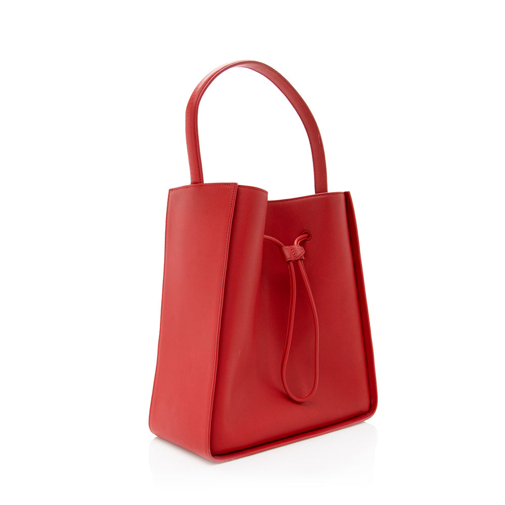 3.1 Phillip Lim Smooth Calfskin Soleil Large Bucket Bag - Premium Leather Handbag for Women | Perfect for Work, Travel & Everyday Use (SHF 19982)